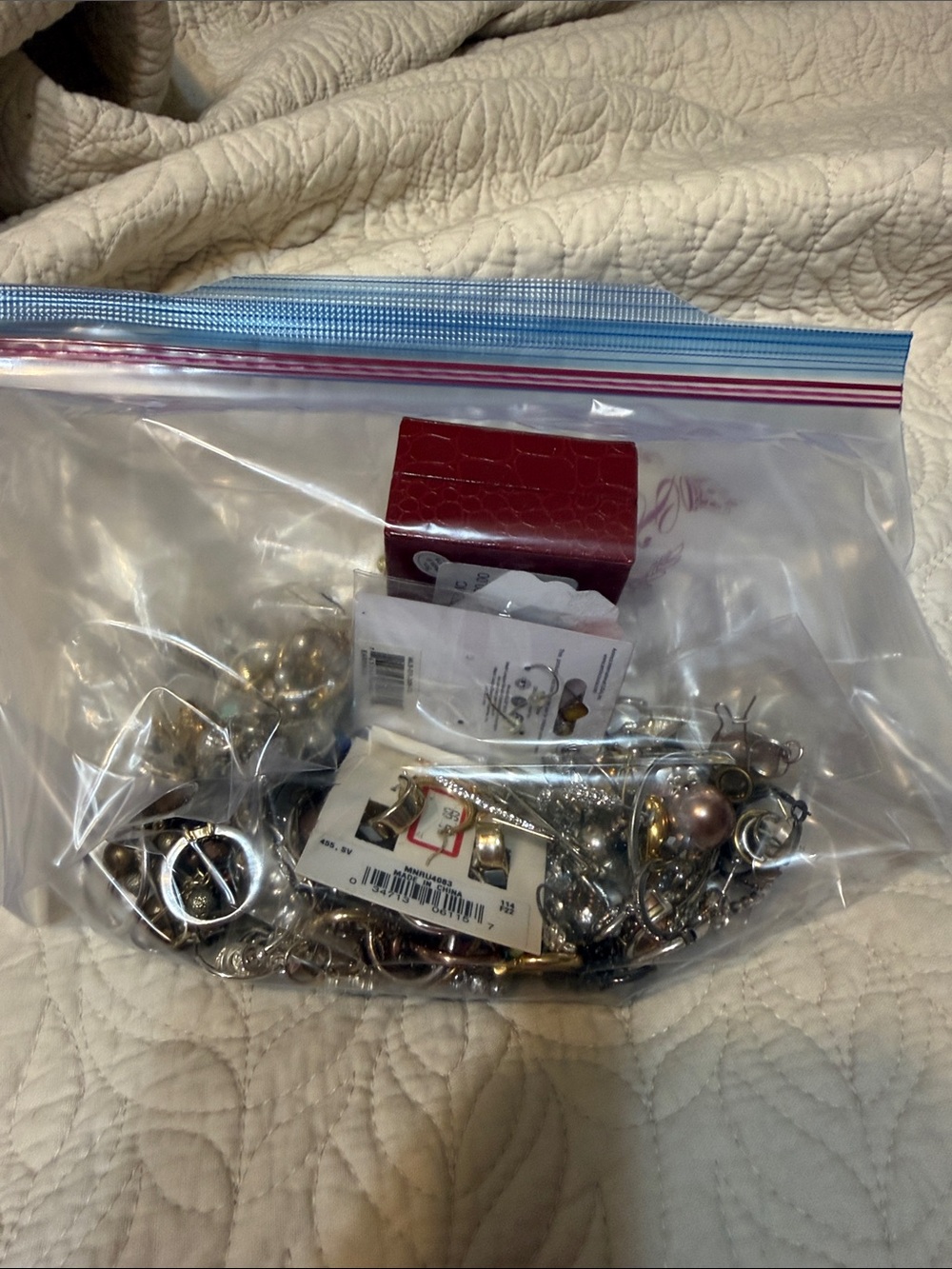 Mystery earring bag